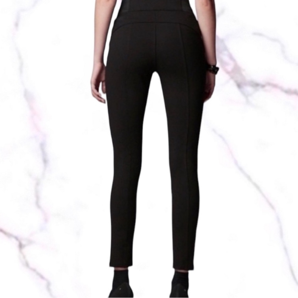 Simply Vera Vera Wang Black High Waisted Ponte Pull-on Skinny Pants M EUC Preppy - Picture 15 of 17